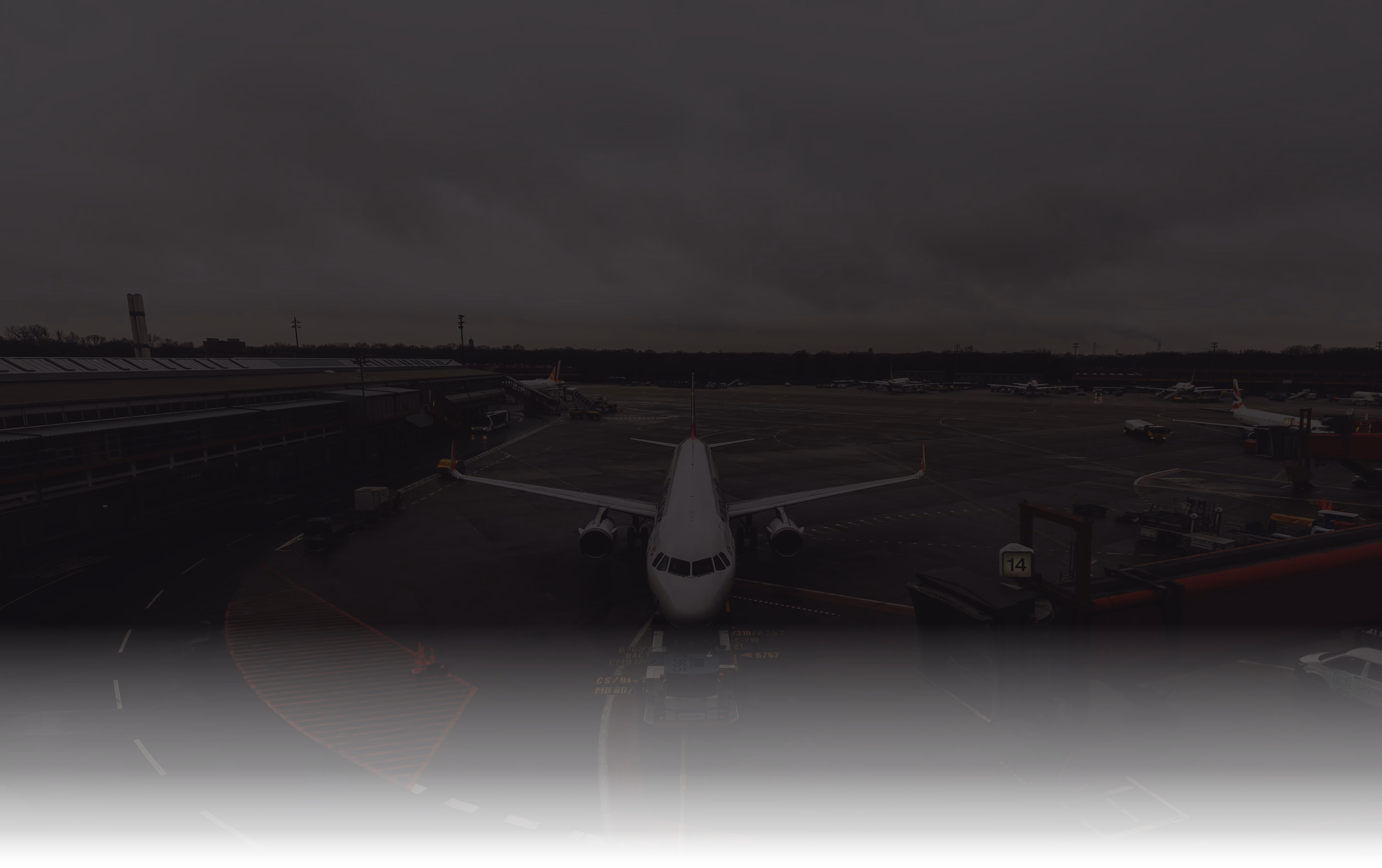 Hintergrunbild mit Flughafen